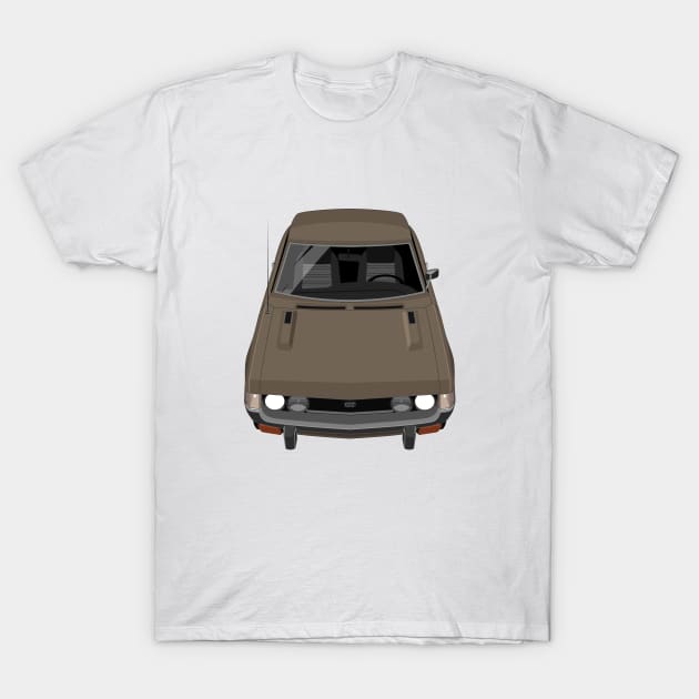 Celica GT 1st gen A20 A30 - Brown T-Shirt by jdmart